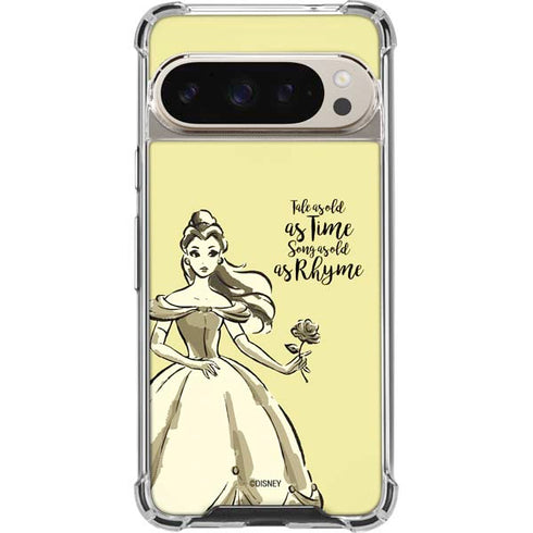 Disney Princess Belle Tale As Old As Time Art Pixel 9/9 Pro Clear Case